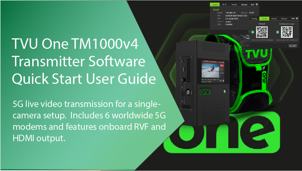TVU One model TM1000v4 SW Featured image